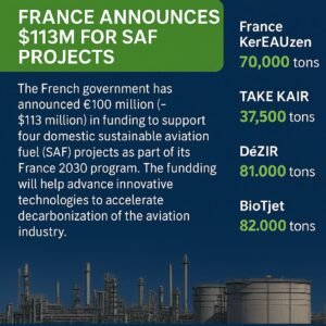✈️ France accelerates sustainable aviation fuel (SAF) production!
